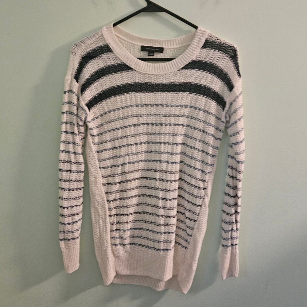 Gently Used Ann Taylor Marled Linen Pullover XXS ~ Nautical Casual Style